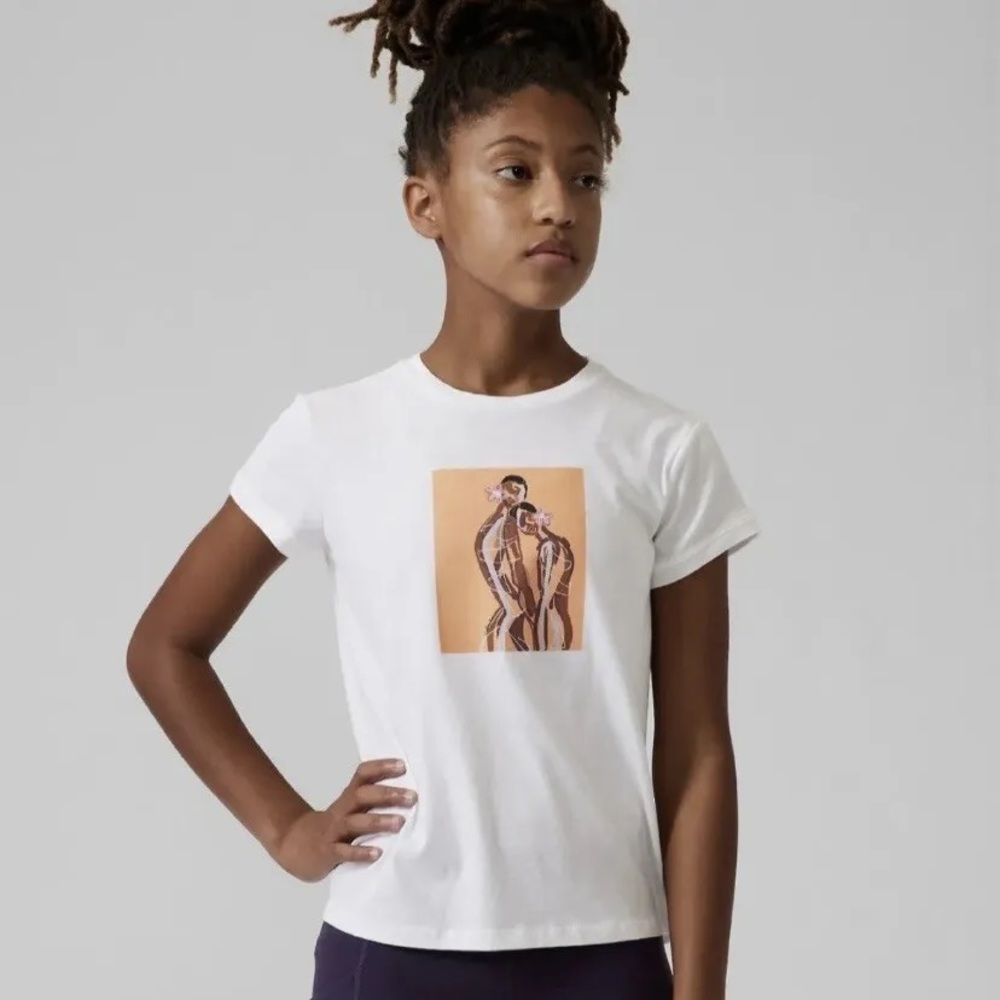 Athleta Girls Daily Graphic Artist Tee XS/6